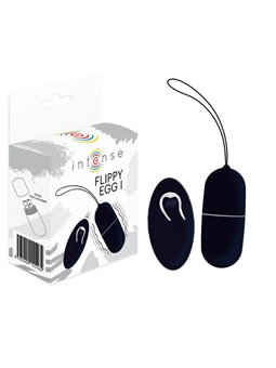 Intense Flippy i Vibrating Egg With Remote Control Black