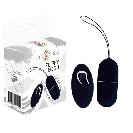 Intense Flippy i Vibrating Egg With Remote Control Black