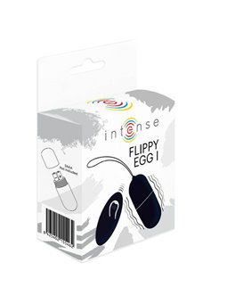 Intense Flippy i Vibrating Egg With Remote Control Black