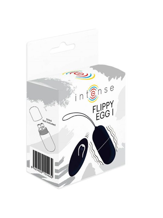 Intense Flippy i Vibrating Egg With Remote Control Black