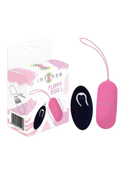 Intense Flippy i Vibrating Egg With Remote Control Pink