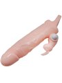 Baile - Brave Man Penis Cover with Rabbit and Double Engine Flesh 16.5 CM
