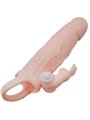 Baile - Brave Man Penis Cover with Rabbit and Double Engine Flesh 16.5 CM