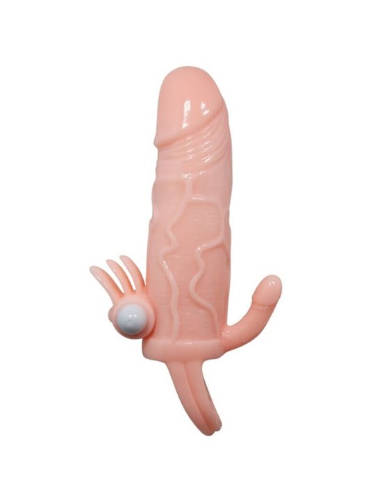 Baile Brave Man - Guaina Fallica con Plug Anale e Vibrazione 16,5 CM