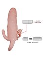Brave Man Penis Cover with Clit and Anal Stimulation Flesh 16.5 CM