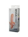 Brave Man Penis Cover with Clit and Anal Stimulation Flesh 16.5 CM