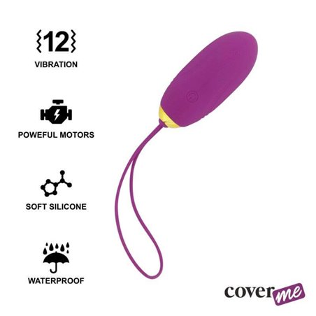 Coverme Lapi - Ovetto Vibrante in Silicone con Telecomando - Viola