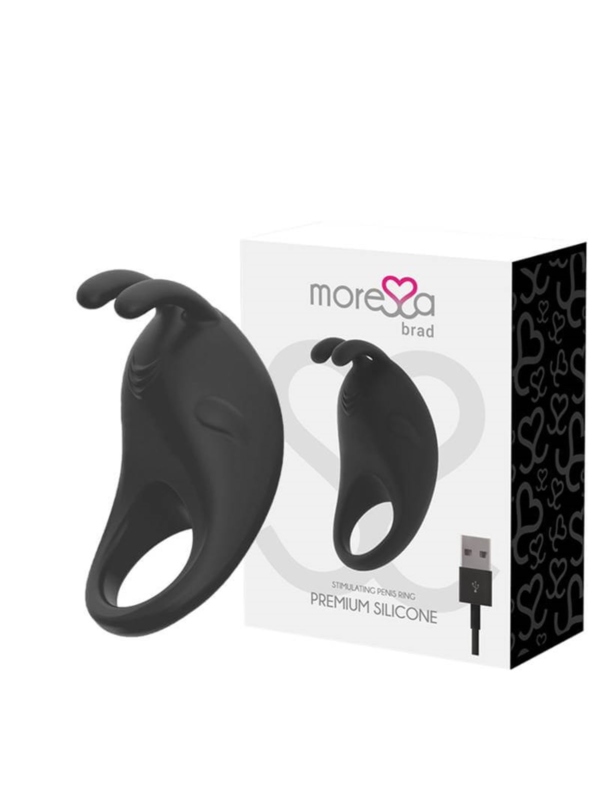 Moressa Brad Premium Silicone Rechargeable Black