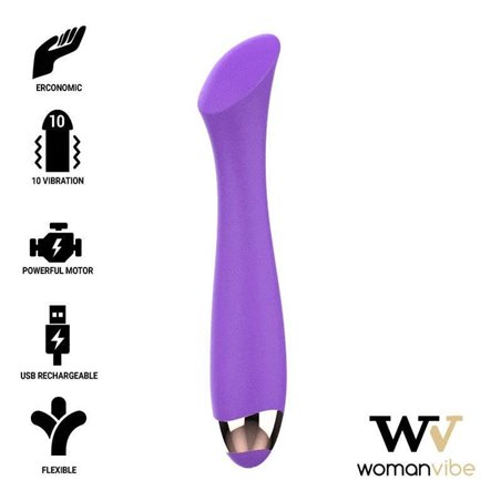 Womanvibe - Mandy K Point Silicone Rechargeable Vibrator