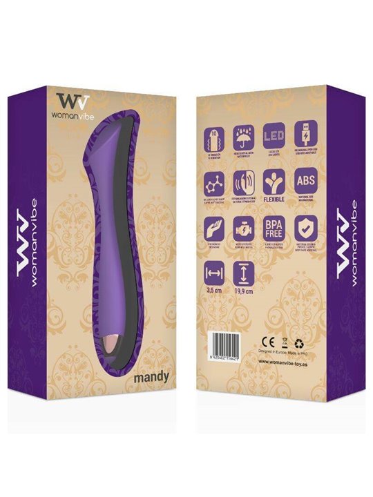 Womanvibe - Mandy "K" Point Silicone Rechargeable Vibrator