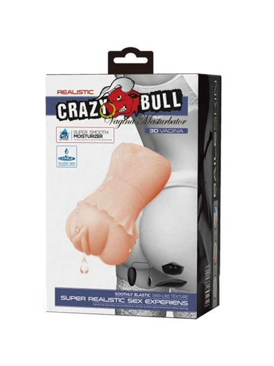 Crazy Bull Water Skin - Masturbatore Vagina Realistica Vibrante 14 CM