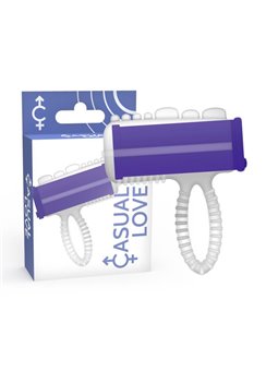 Casual Love-  Casual Ring Tongue Vibrating Purple