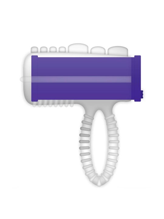 Casual Love Tongue Vibrator - Vibratore da Dito - Lingua Vibrante - Viola