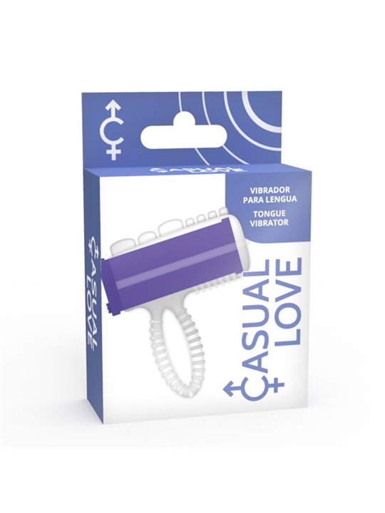 Casual Love Tongue Vibrator - Vibratore da Dito - Lingua Vibrante - Viola
