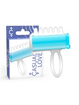 Casual Love Thimble Vibrator - Vibratore Vaginale da Dito - Blu