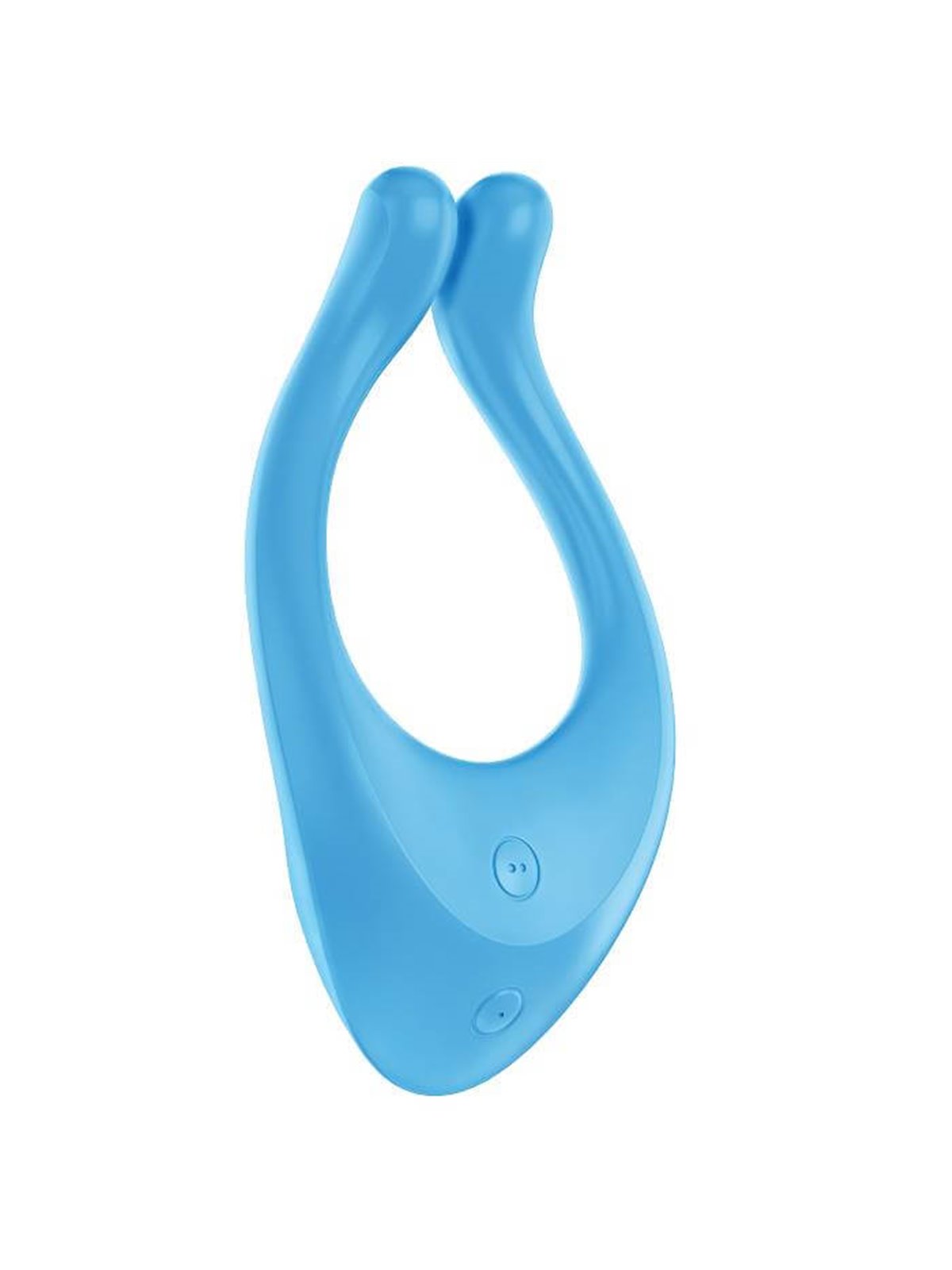Satisfyer - Vibratore Vaginale in Silicone per Coppia Stimolatore Doppio Clitoride Partner Blu