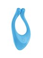 Satisfyer - Vibratore Vaginale in Silicone per Coppia Stimolatore Doppio Clitoride Partner Blu