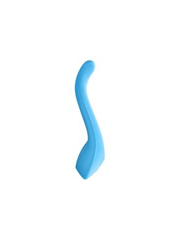 Satisfyer - Vibratore Vaginale in Silicone per Coppia Stimolatore Doppio Clitoride Partner Blu