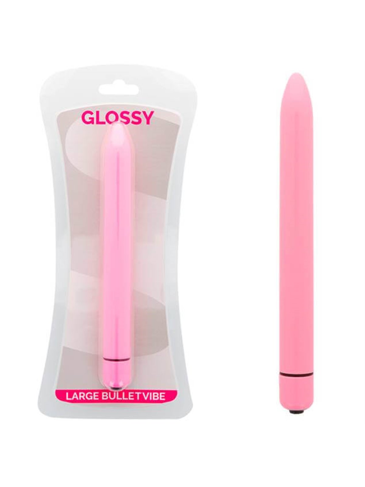 Glossy - Slim Vibrator Pink
