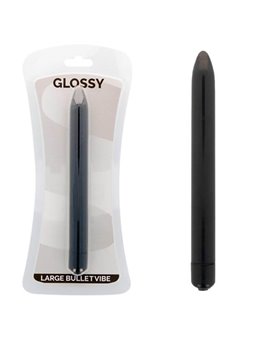 Glossy - Slim Vibrator Black