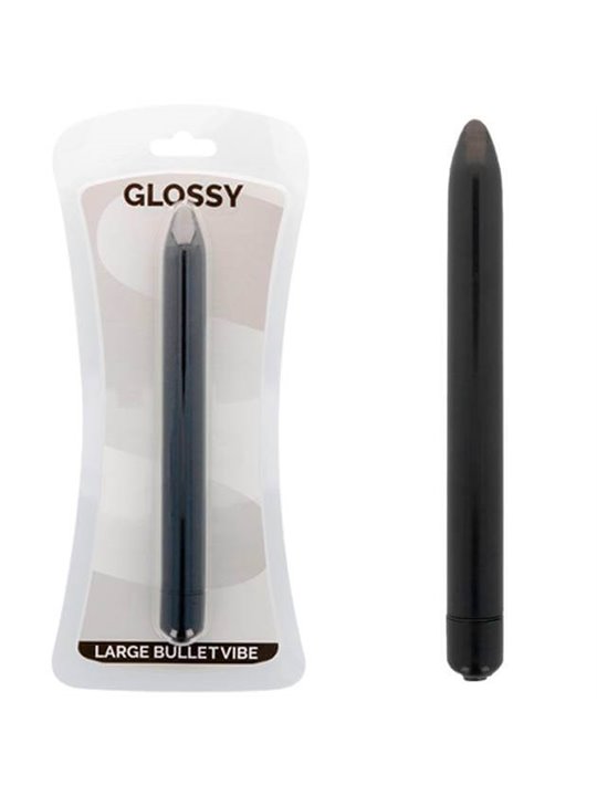 Glossy - Slim Vibrator Black