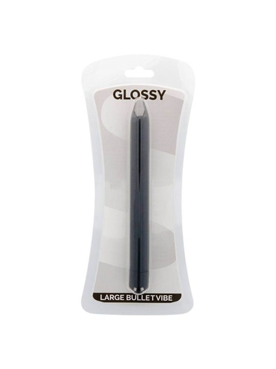 Glossy - Slim Vibrator Black