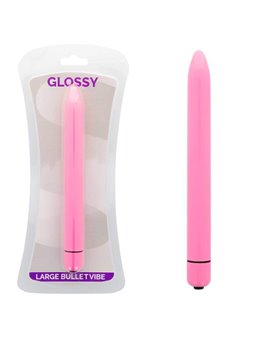 Glossy - Slim Vibrator Deep Rose