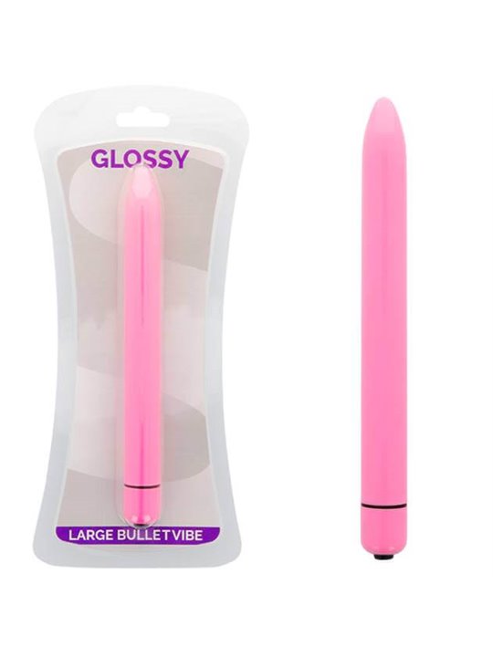 Glossy - Slim Vibrator Deep Rose