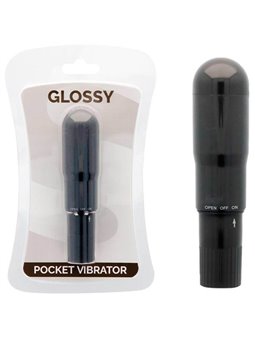 Glossy - Pocket Vibrator Black