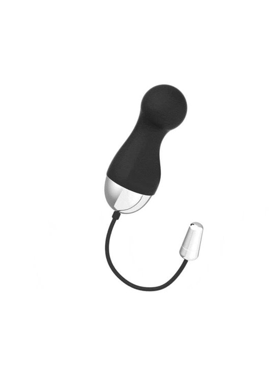 Brilly Glam Ian - Ovetto Vibrante in Silicone con Telecomando 10 Funzioni - Nero