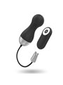 Brilly Glam Ian - Ovetto Vibrante in Silicone con Telecomando 10 Funzioni - Nero