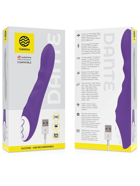 Galatea - Dante Lilac Vibrator Compatible With Watchme Wireless Technology