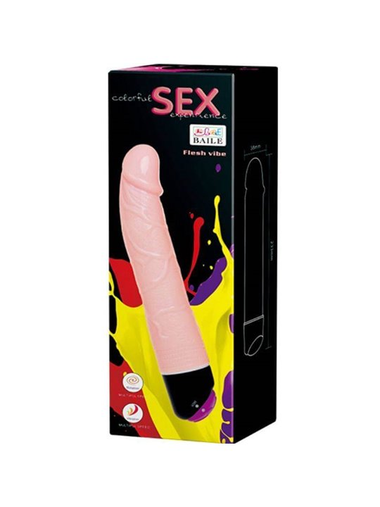 Baile Flesh Vibe - Vibratore Vaginale Realistico in Silicone 24 CM