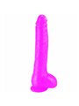 Baile Dong - Pene Realistico con Ventosa e Testicoli Fucsia