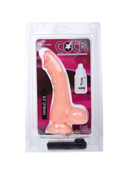 Baile - Realistic Cock Dildo with Vibration 21.6 CM