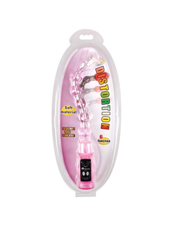 Baile Distortion - Stimolatore Anale Flessibile con Design a Sfere - Rosa