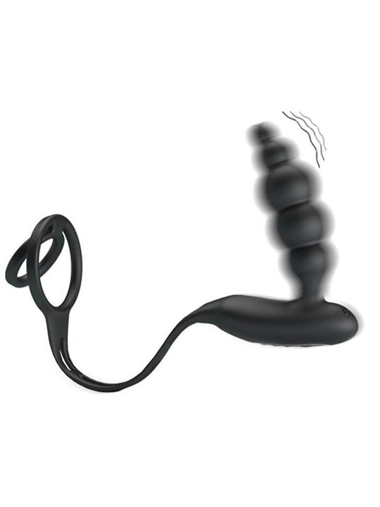 Pretty Love Bottom - Pennis Rings And Vibrating Plug
