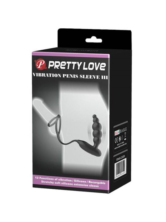 Pretty Love Bottom - Pennis Rings And Vibrating Plug