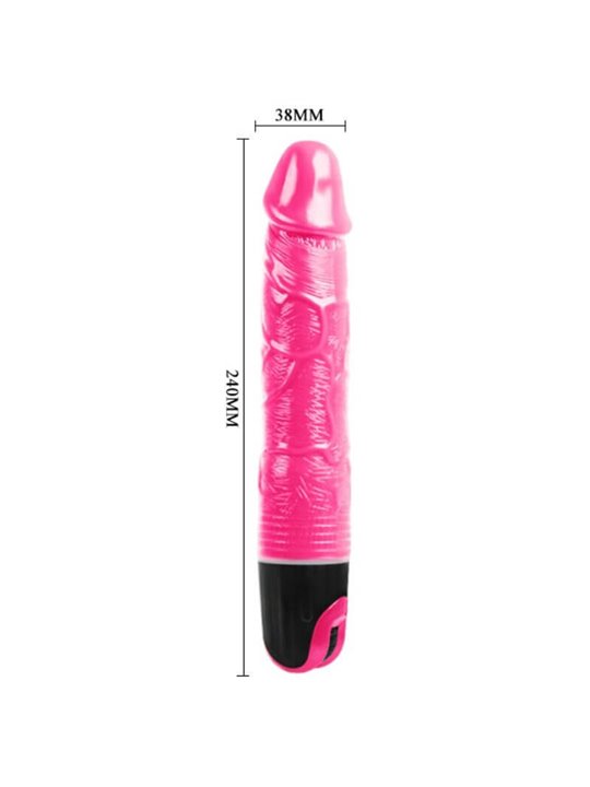 Baile Vibrator - Vibratore Realistico Multi Velocità 24 CM Fucsia