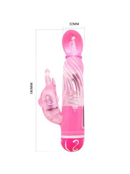 Baile Lovers - Vibratore Rabbit con Glande Arrotondato 10 Velocità Rosa