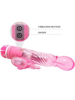 Baile Lovers - Vibratore Rabbit con Glande Arrotondato 10 Velocità Rosa