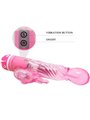 Baile Lovers - Vibratore Rabbit con Glande Arrotondato 10 Velocità Rosa