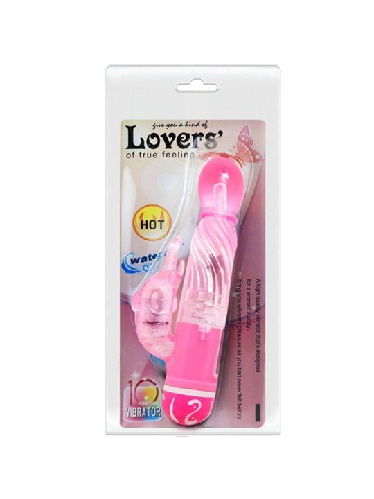 Baile Lovers - Vibratore Rabbit con Glande Arrotondato 10 Velocità Rosa