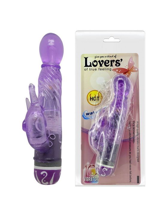 Baile Lovers - Vibratore Rabbit con Glande Arrotondato 10 Velocità Viola