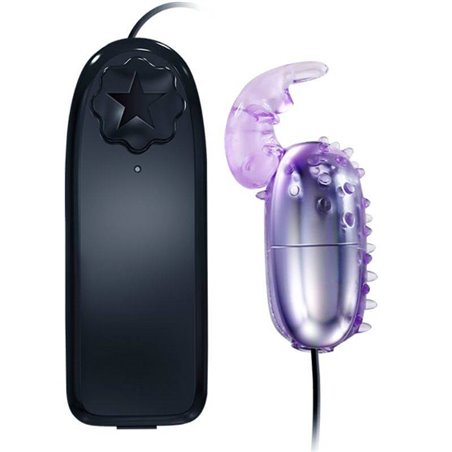 Baile Super Vibrator - Ovetto Vibrante in Silicone con Stimolatore Clitorideo