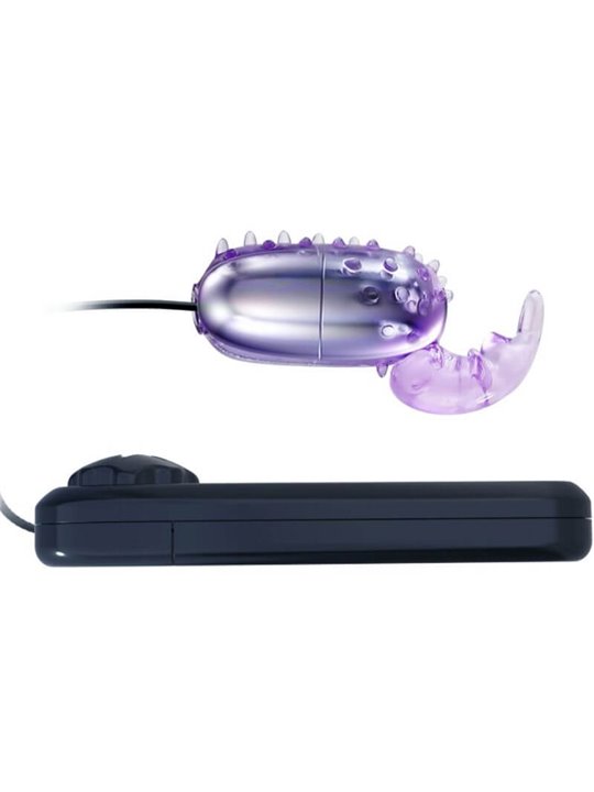 Baile Super Vibrator - Ovetto Vibrante in Silicone con Stimolatore Clitorideo
