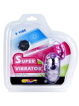 Baile Super Vibrator - Ovetto Vibrante in Silicone con Stimolatore Clitorideo