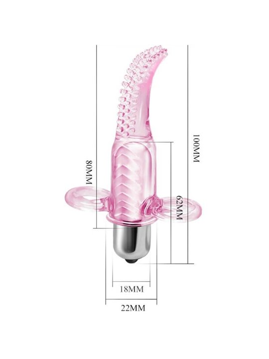 Baile Vibro Finger - Vibratore Stimolatore Vaginale da Dito in Silicone Rosa