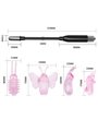 Baile Wizard Magic Wand - Stimolatore Clitorideo con 4 Testine Intercambiabili