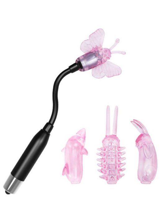 Baile Wizard Magic Wand - Stimolatore Clitorideo con 4 Testine Intercambiabili